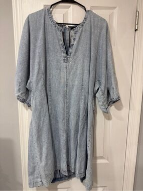 GAP Light Blue Denim Dress